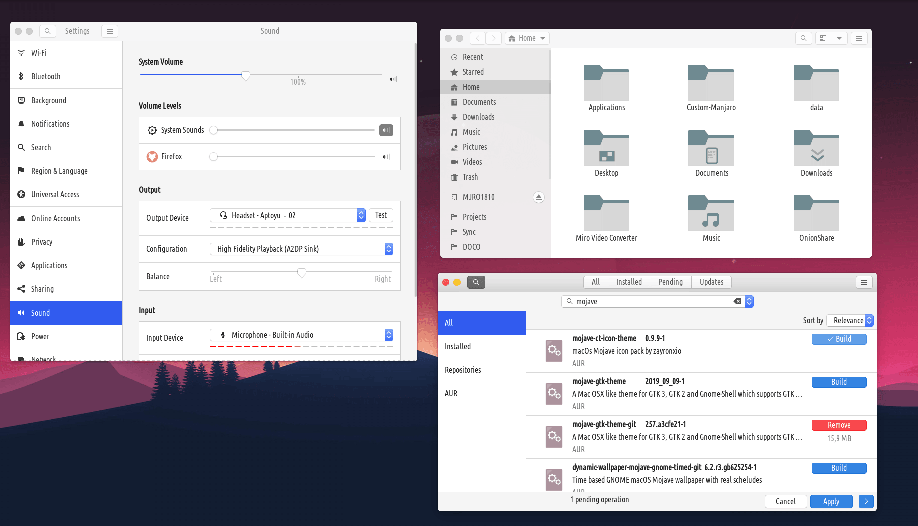 モハベ gtk テーマ 2