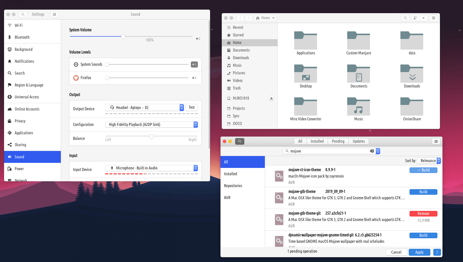 モハーベ gtk テーマ 3