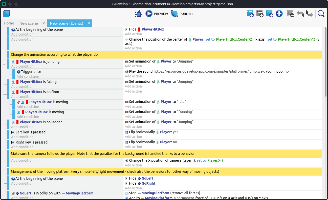 Publishing games - GDevelop documentation